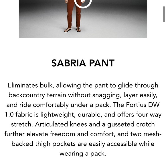 Arcteryx women’s Sabria hiking pants purple reign - Picture 15 of 16